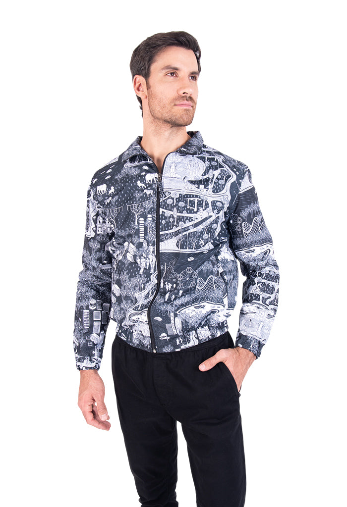 Bomber Tecuatl mi Ciudad Negro Blanco