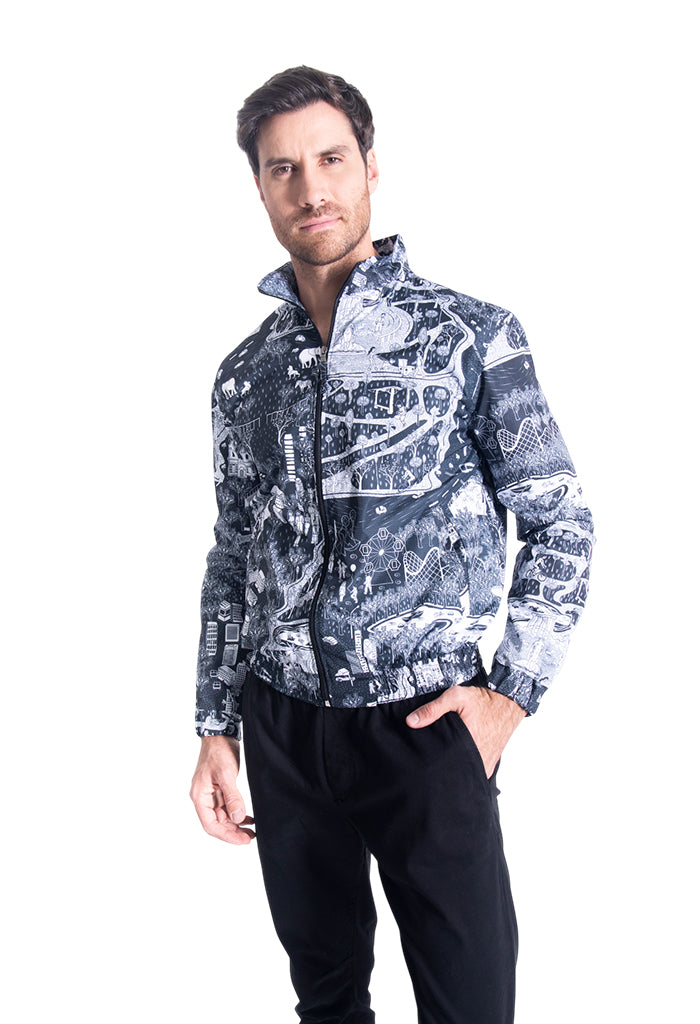Bomber Tecuatl mi Ciudad Negro Blanco