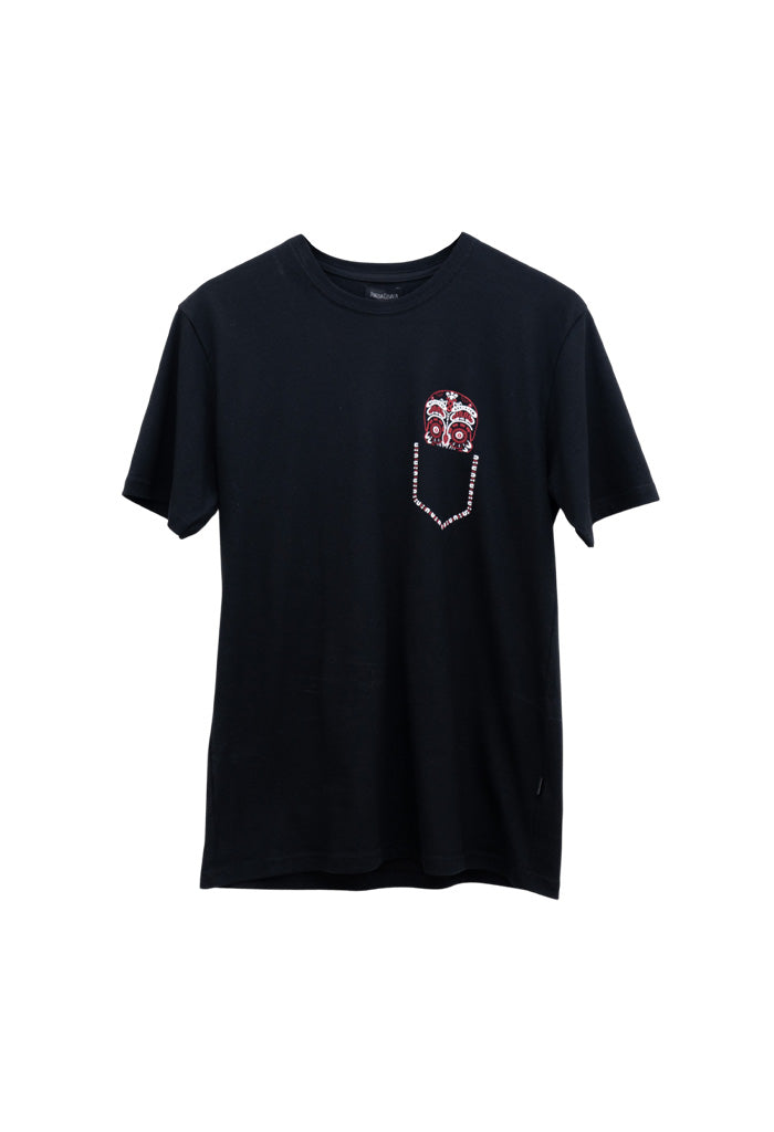 Camiseta Yauali Mictlan Blanco Rojo