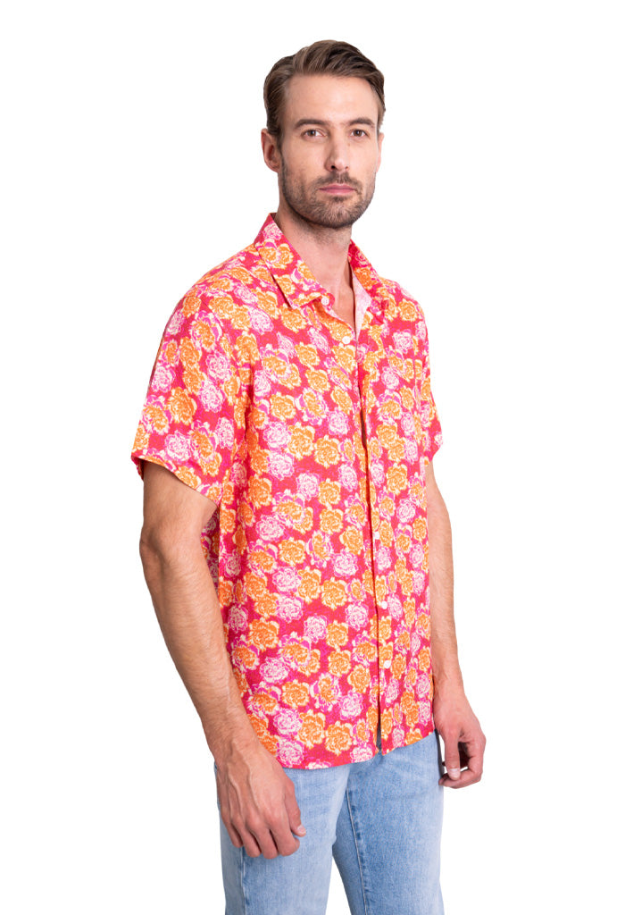 Camisa Cempasúchil Fucsia