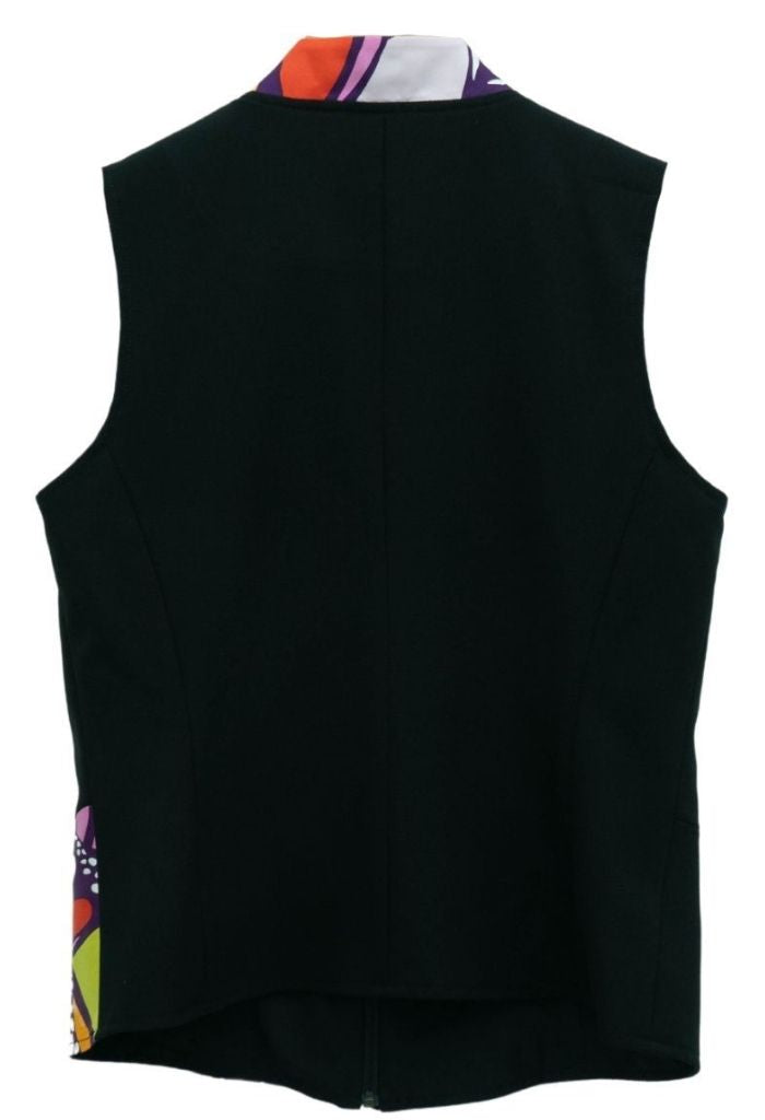 Chaleco Combinado Mariposa Abstracta Morado