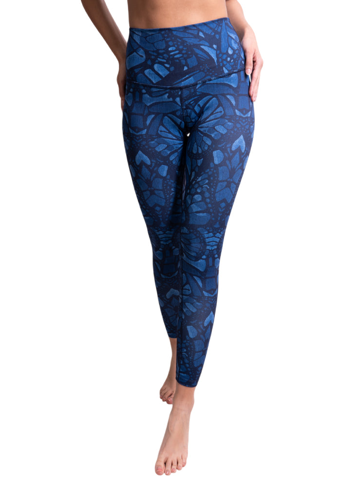 Leggings Metztli Vuelo de Mariposa Mezclilla