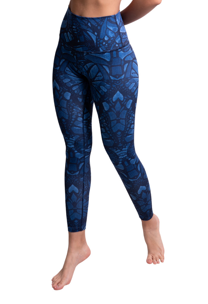 Leggings Metztli Vuelo de Mariposa Mezclilla
