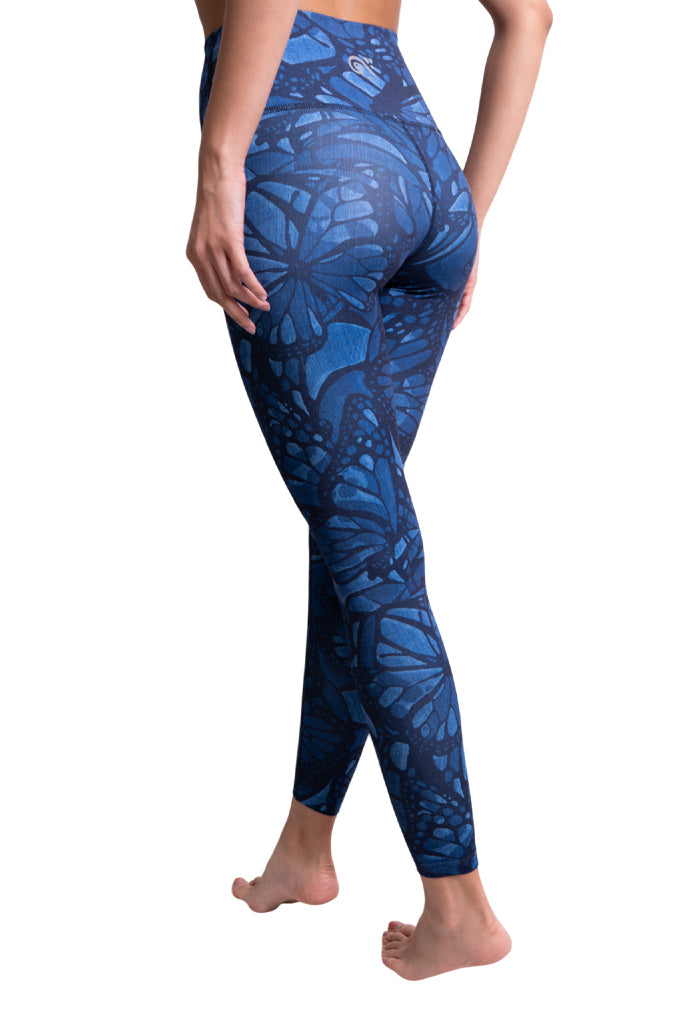 Leggings Metztli Vuelo de Mariposa Mezclilla