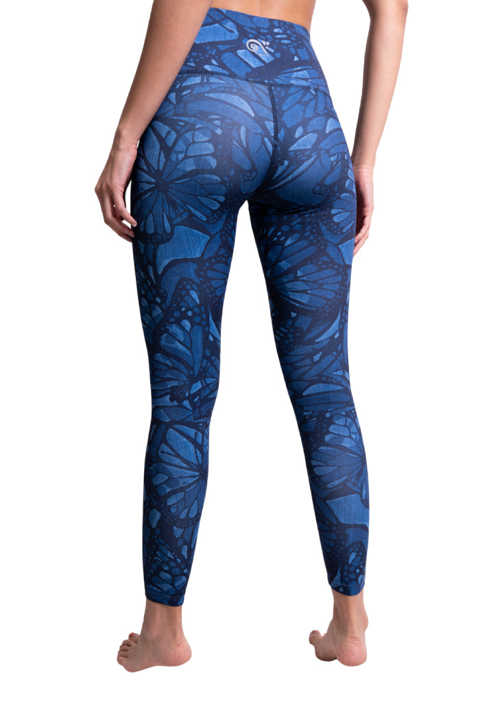 Leggings Metztli Vuelo de Mariposa Mezclilla