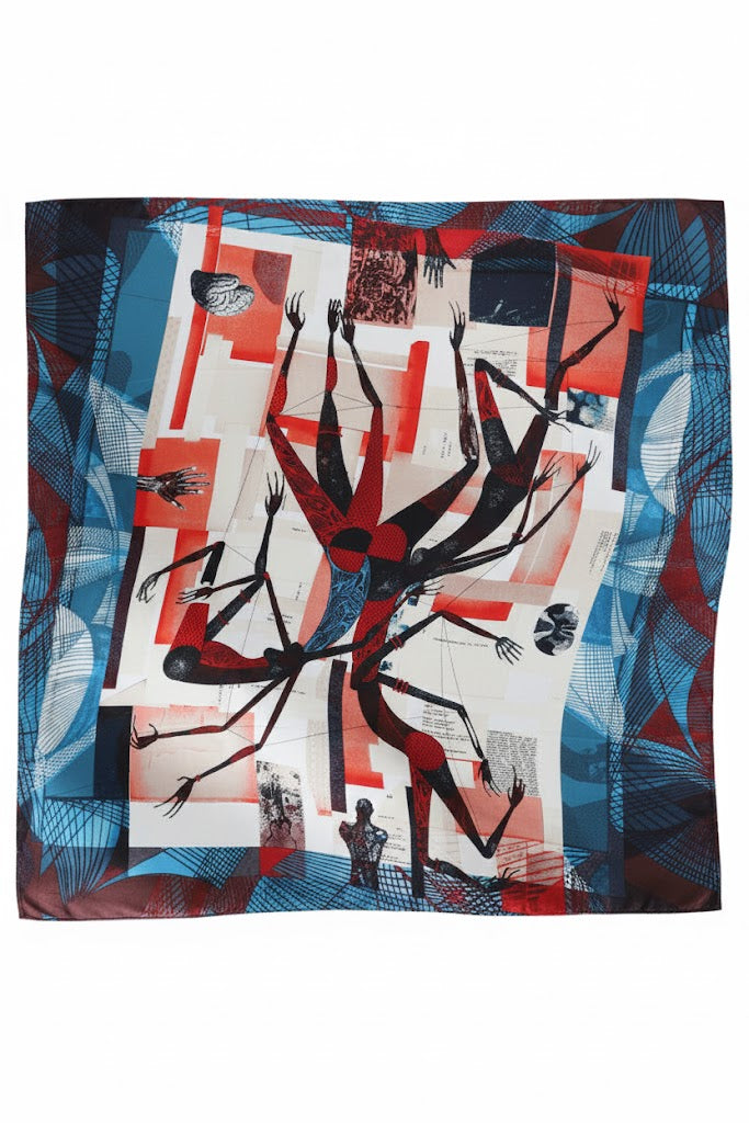 Mascada Cosmogonía Onírica Azul 90 cm