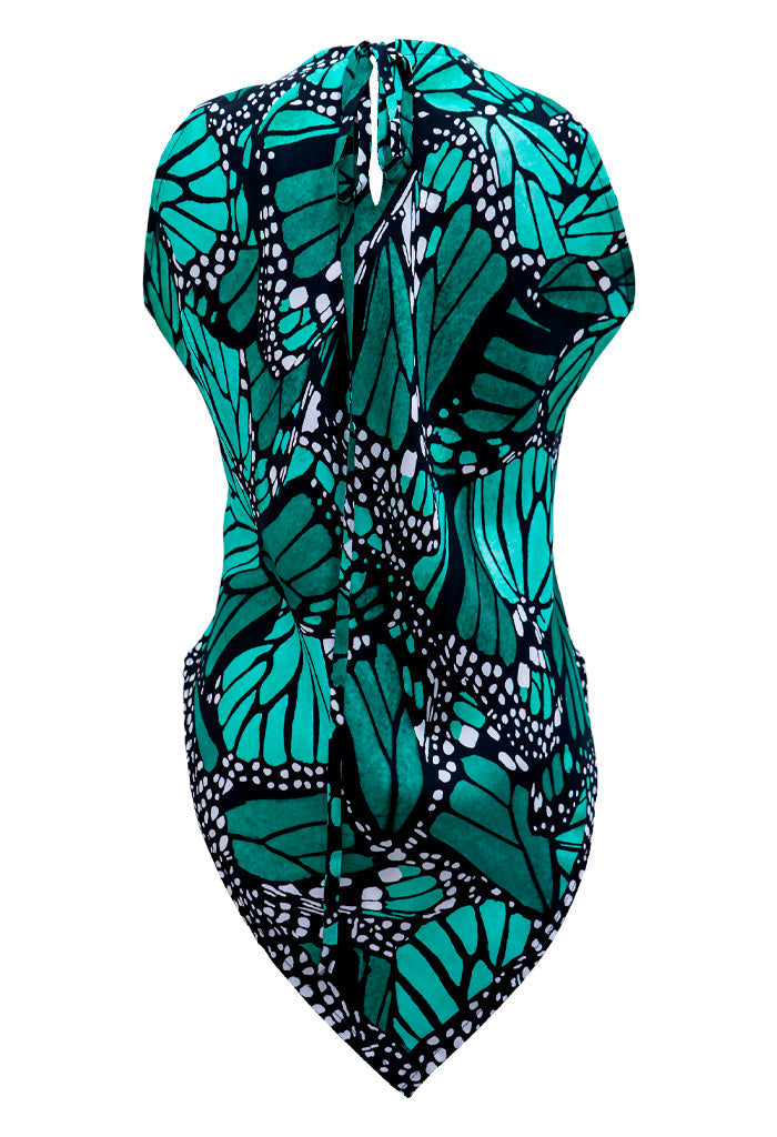 Blusa Cuello Ajustable Mariposa Macro