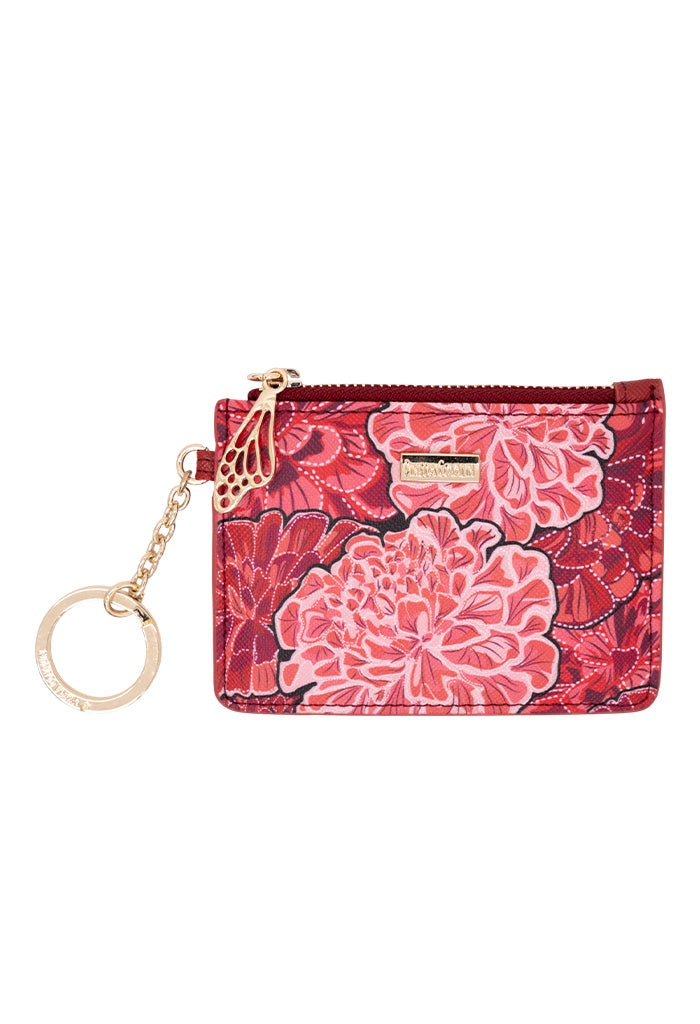 Tarjetero c/llavero Neek Saffiano Cempasúchil