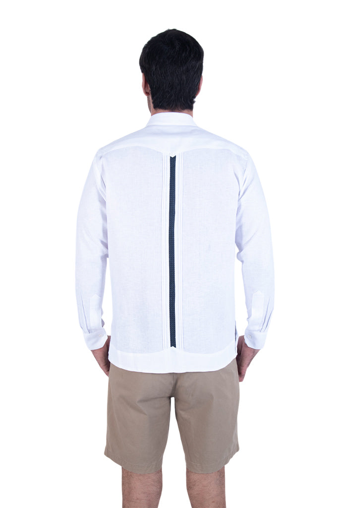 Guayabera Beel Blanca Campos Agave