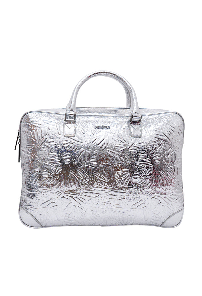 Porta Laptop Tseél de Piel Grabado Mariposa