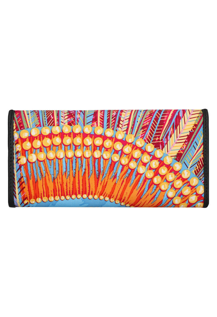 Cartera de Bolsillo Seda Arte Plumaria