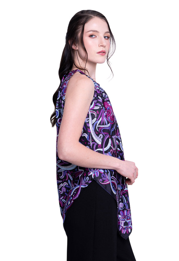 Blusa Cuello Ajustable Quetzalcóatl