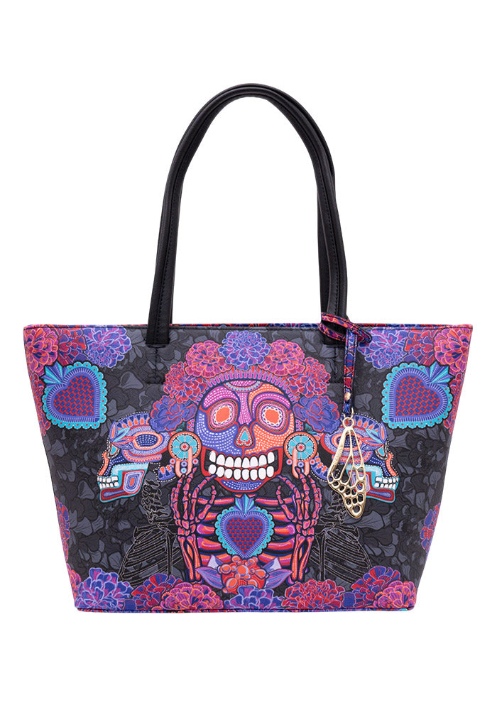 Tote K'iin Saffiano Día de Muertos Catrina