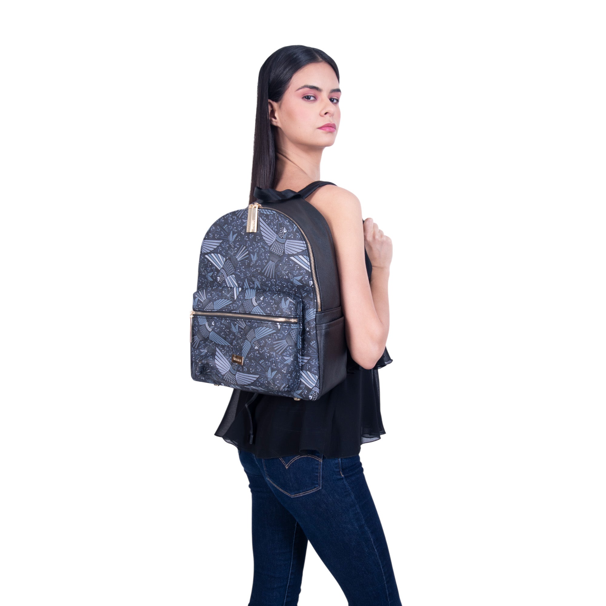 Backpack Nuuk Saffiano Colibrí