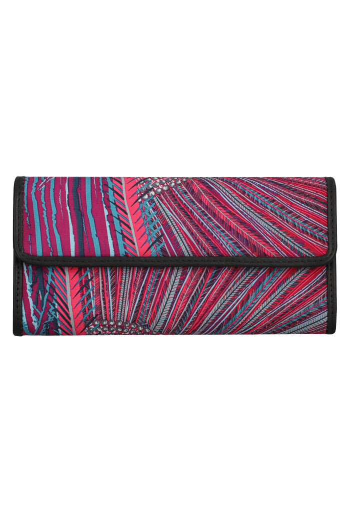 Cartera de Bolsillo Seda Arte Plumaria