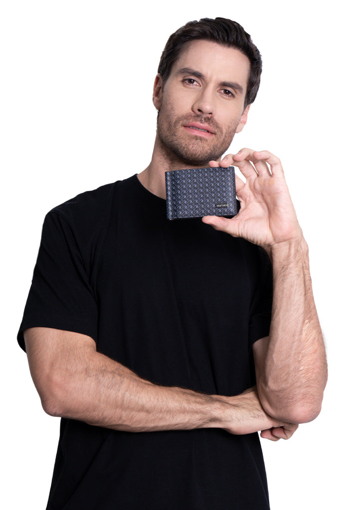 Cartera Xiib Saffiano con clip Grecas