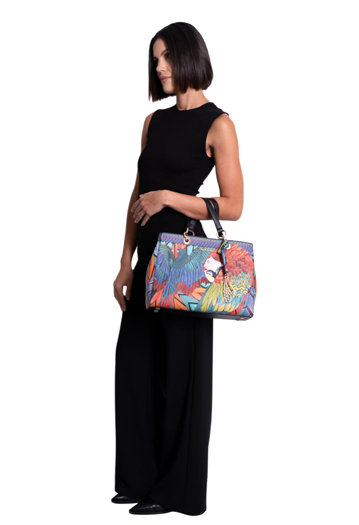 Bolsa Kaxan Saffiano Guacamaya