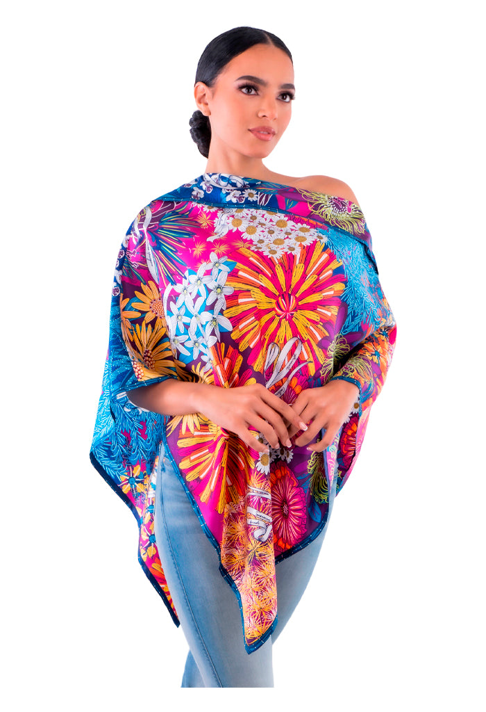 Poncho Herbolaria Flores