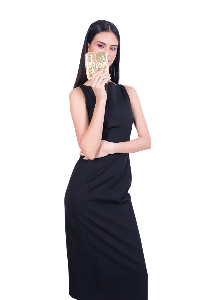 Cartera Chica Piel Grabado Mariposa