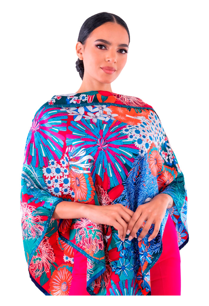 Poncho Herbolaria Flores