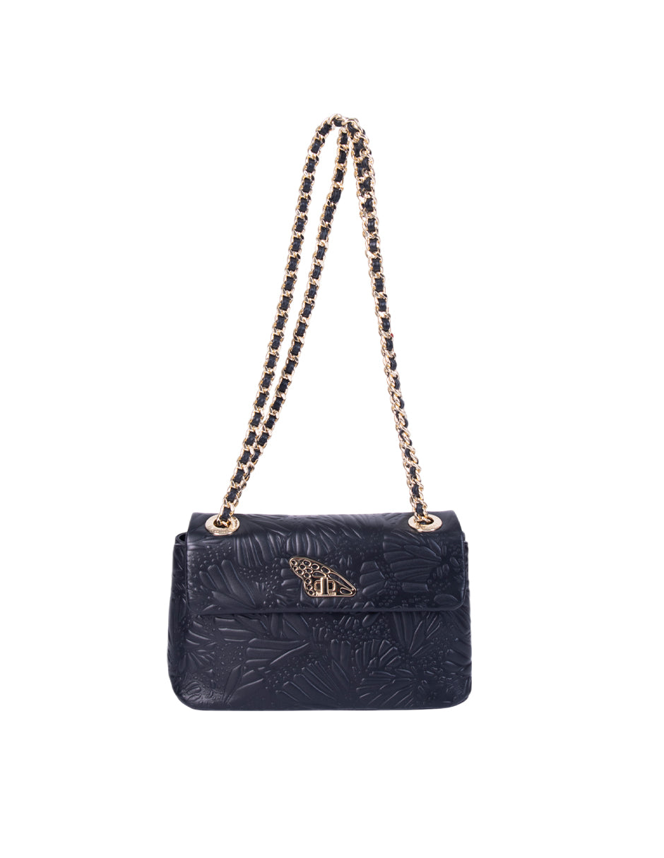 Bolsa Tusbel Piel Mini Grabado Mariposa