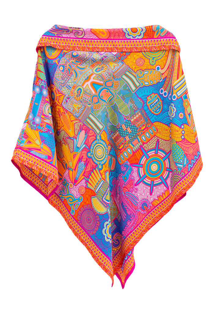 Poncho Diosas Mexicas