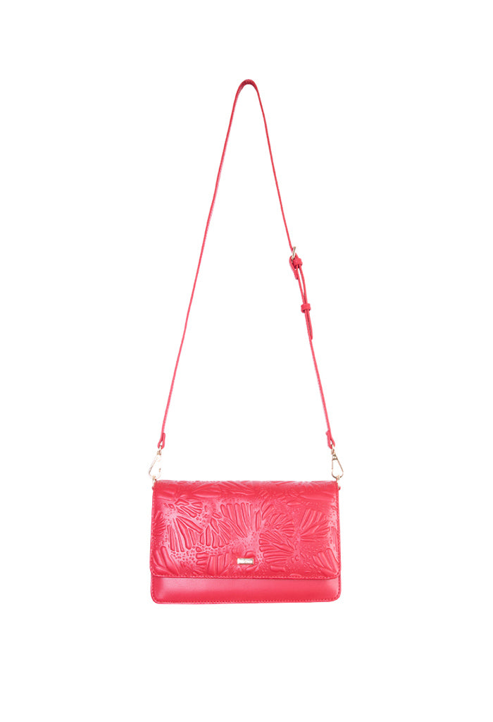 Bolsa Kalan de Piel Grabado Mariposa