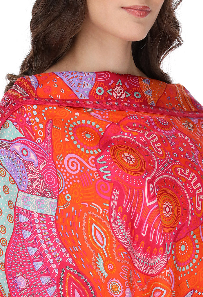 Poncho Día de Muertos Mictlán