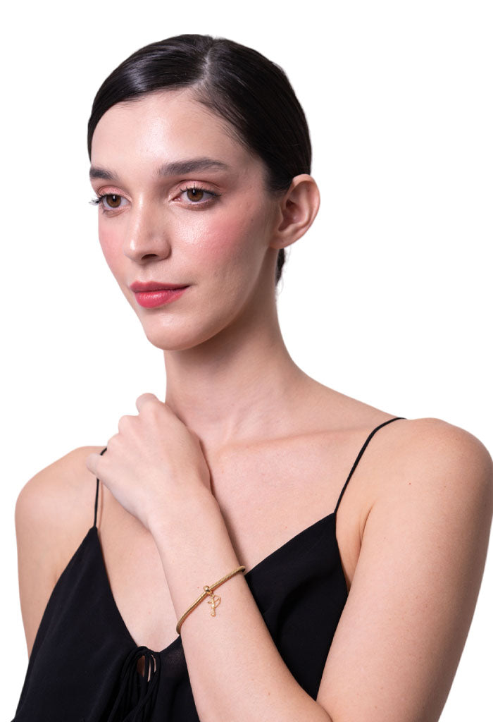 Amuleto para Brazalete Diana Cazadora Baño de Oro