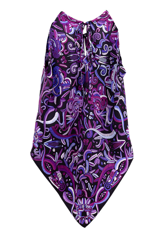 Blusa Cuello Ajustable Quetzalcóatl