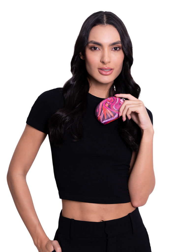 Monedero Woolis Saffiano Quetzalcóatl