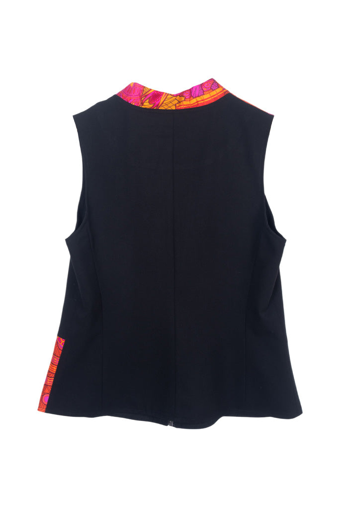 Chaleco Combinado Diosas Mexicas Purpura Rojo