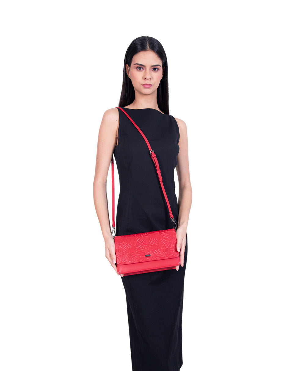 Bolsa Kalan de Piel Grabado Mariposa