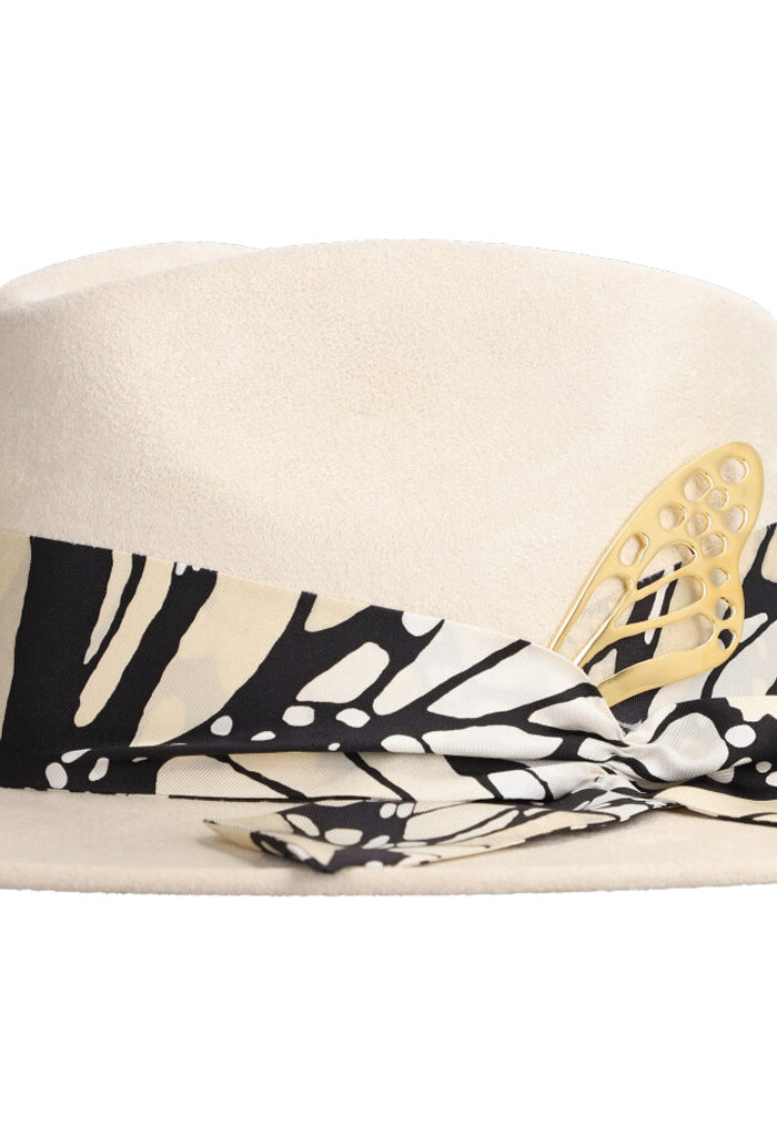 Sombrero Cehuallotl Verde Mariposa Macro