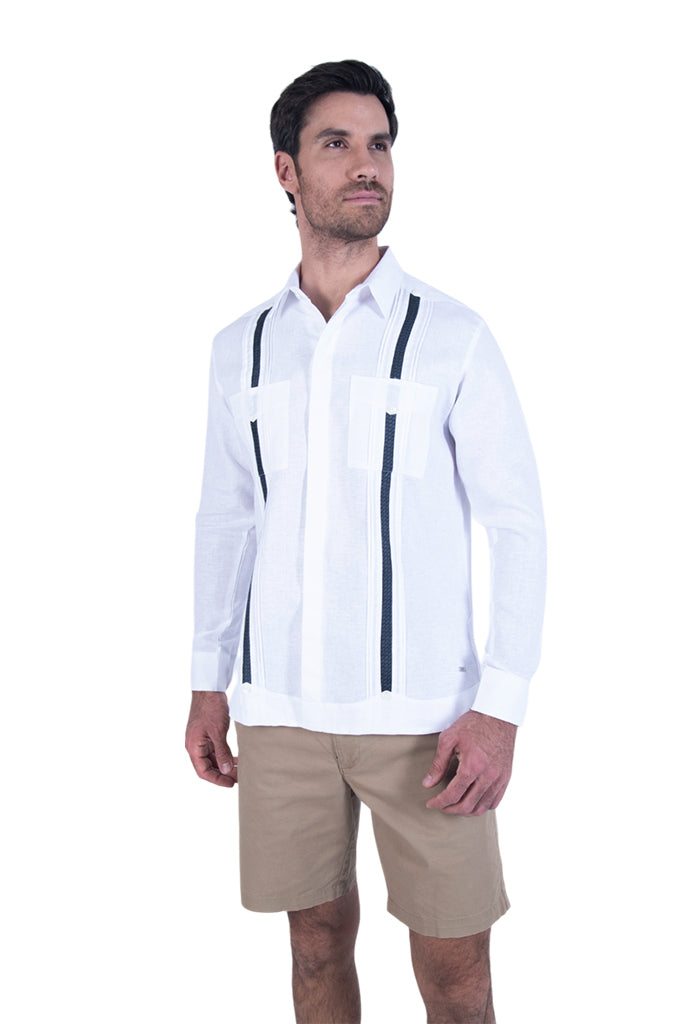 Guayabera Beel Blanca Campos Agave