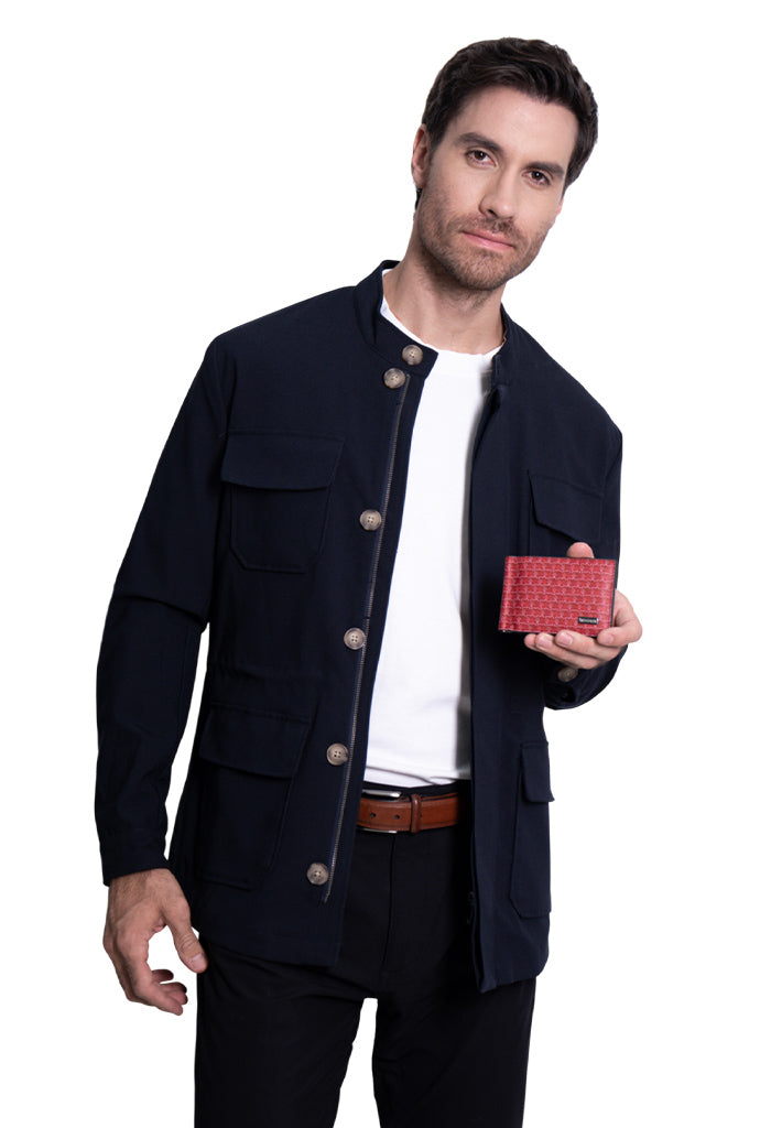 Cartera Xiib Saffiano con clip Maíz