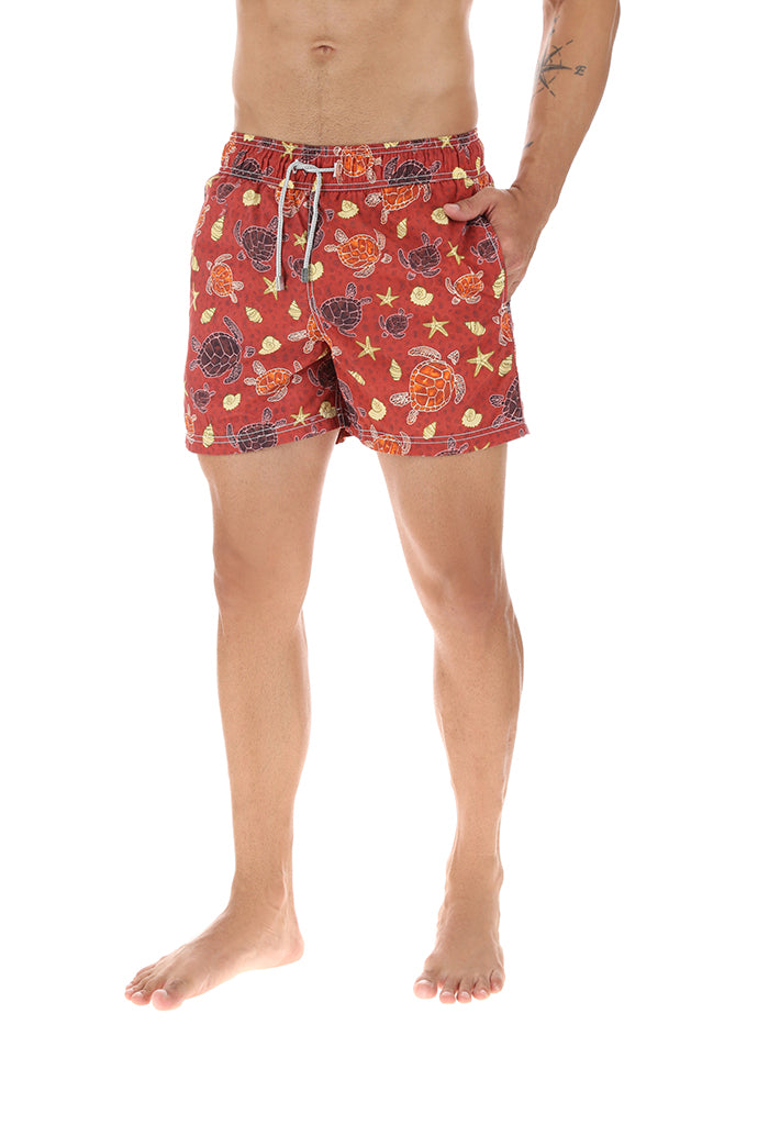 Traje de Baño Tortuga Marina Rojo