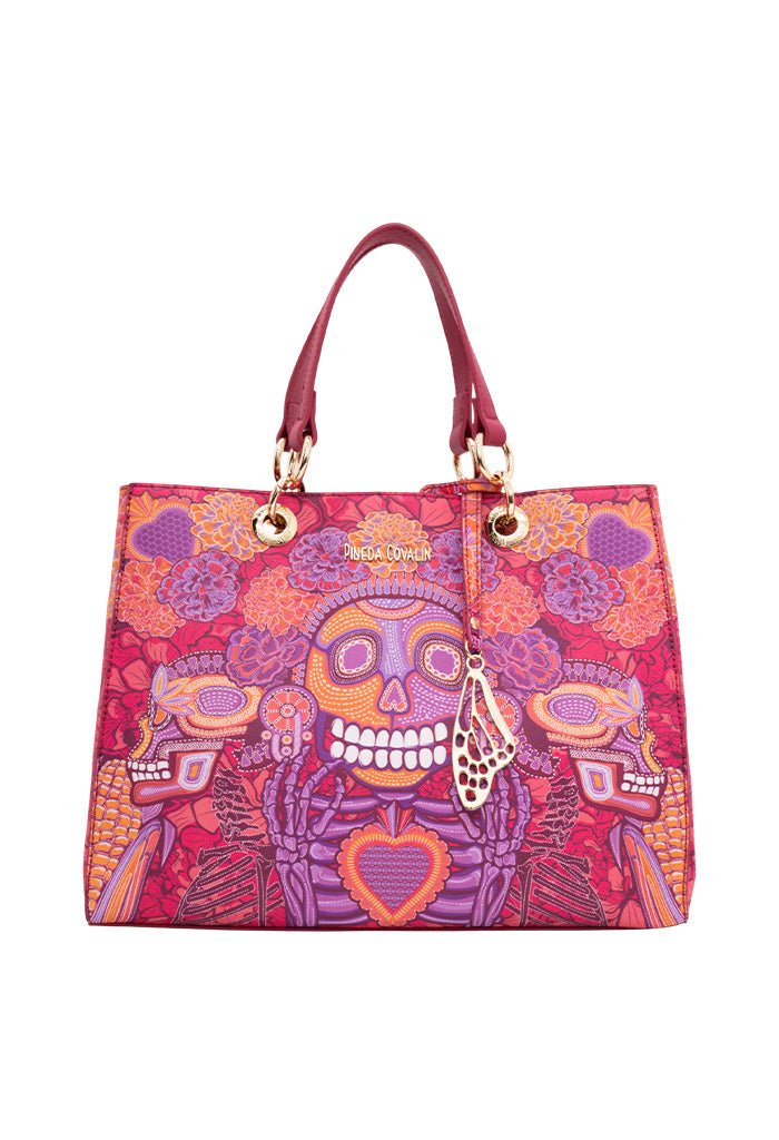 Bolsa Kaxan Saffiano Día de Muertos Catrina