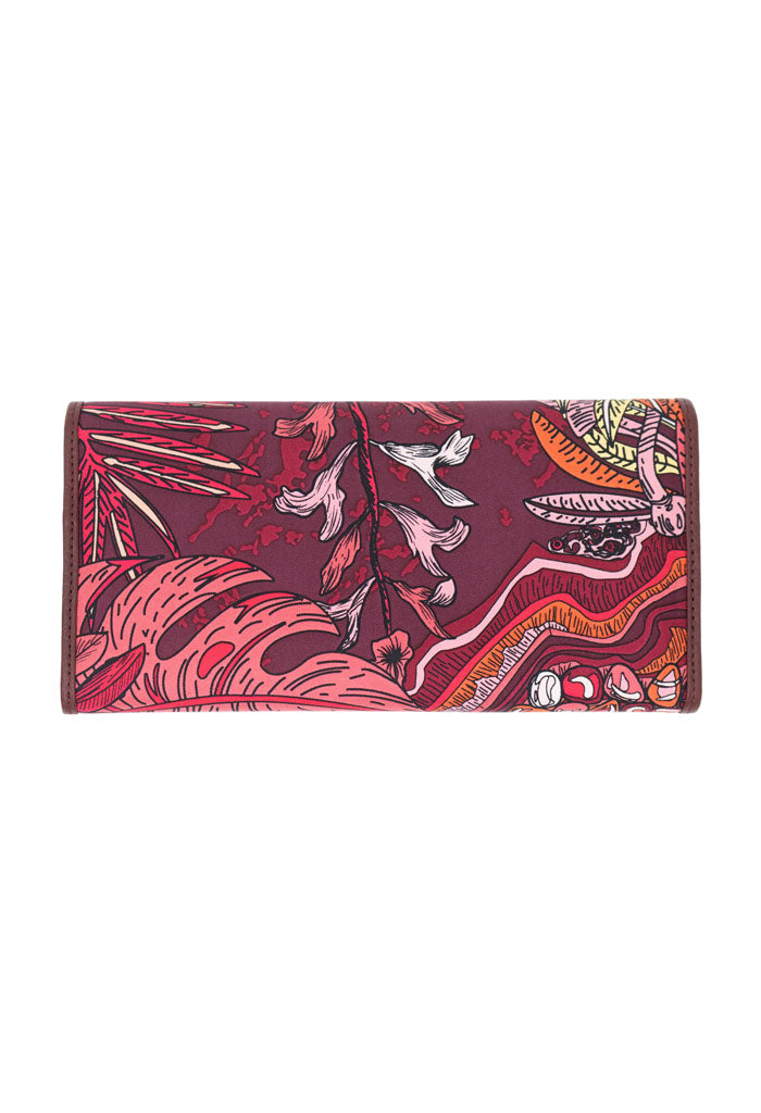 Cartera Bolsillo Azul Acero Máscara de Jade