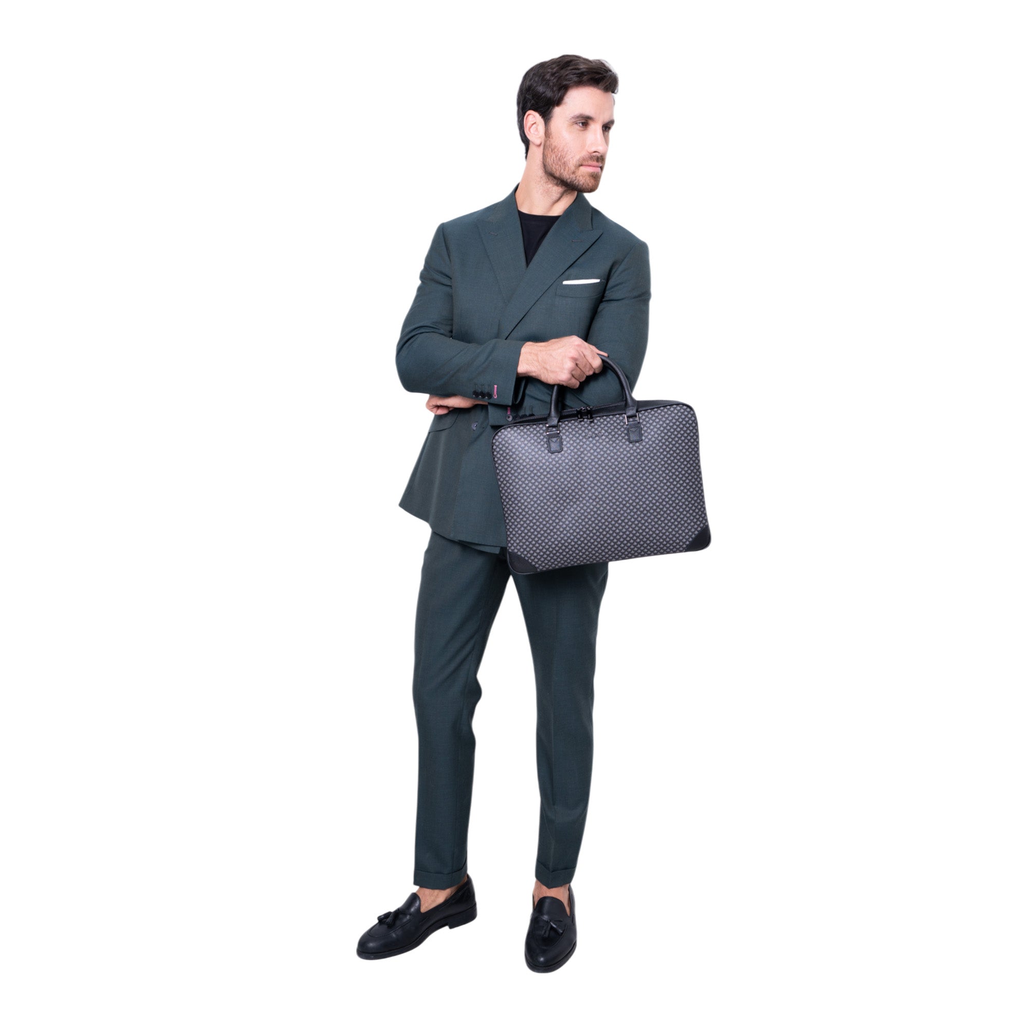 Porta Laptop Tseél Saffiano Agave