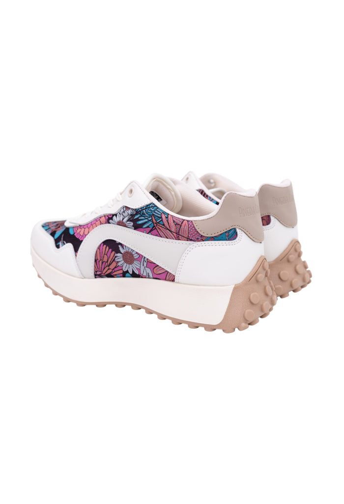 Tenis Uekpini Mujer Herbolaria Flores Rosa