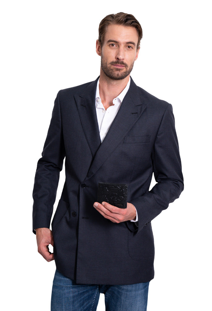 Cartera Tuumben De Piel Grabado Mariposa