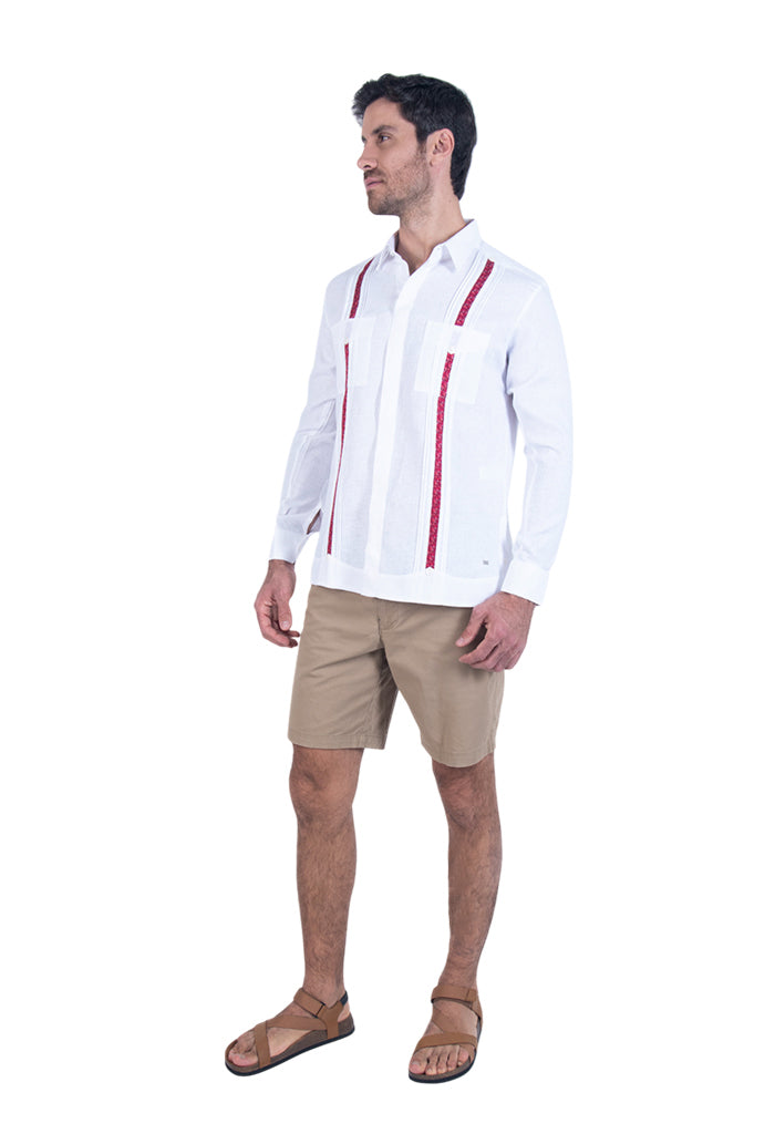 Guayabera Beel Blanca Colibrí