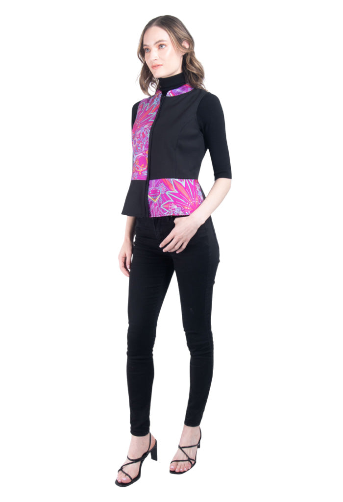 Chaleco Combinado Ajolotes Fucsia