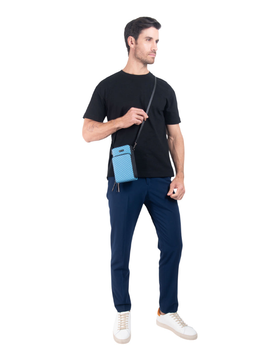 Porta Celular Naab Saffiano Agave Maguey