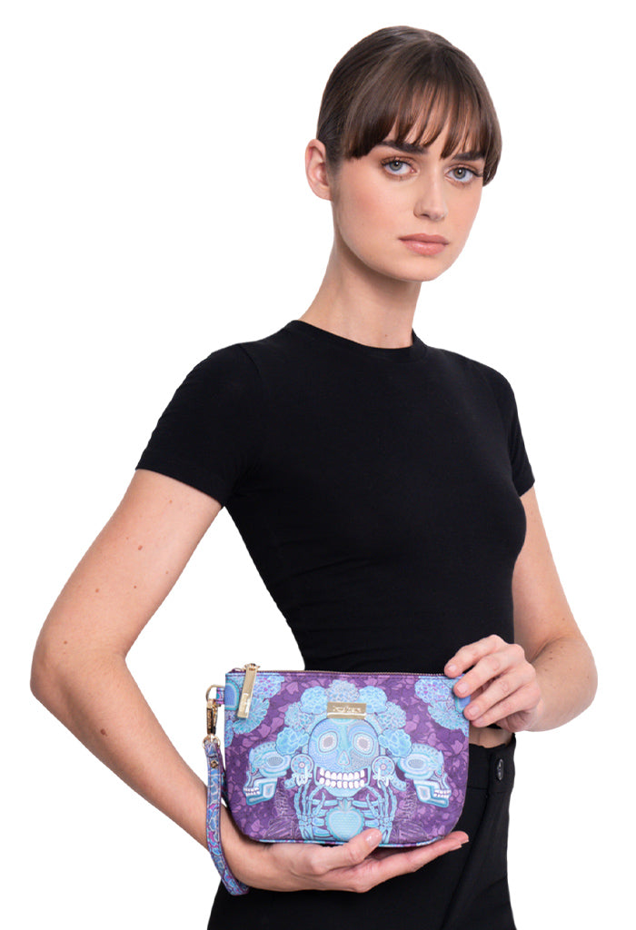 Cosmetiquera Piix Saffiano día de Muertos Catrina