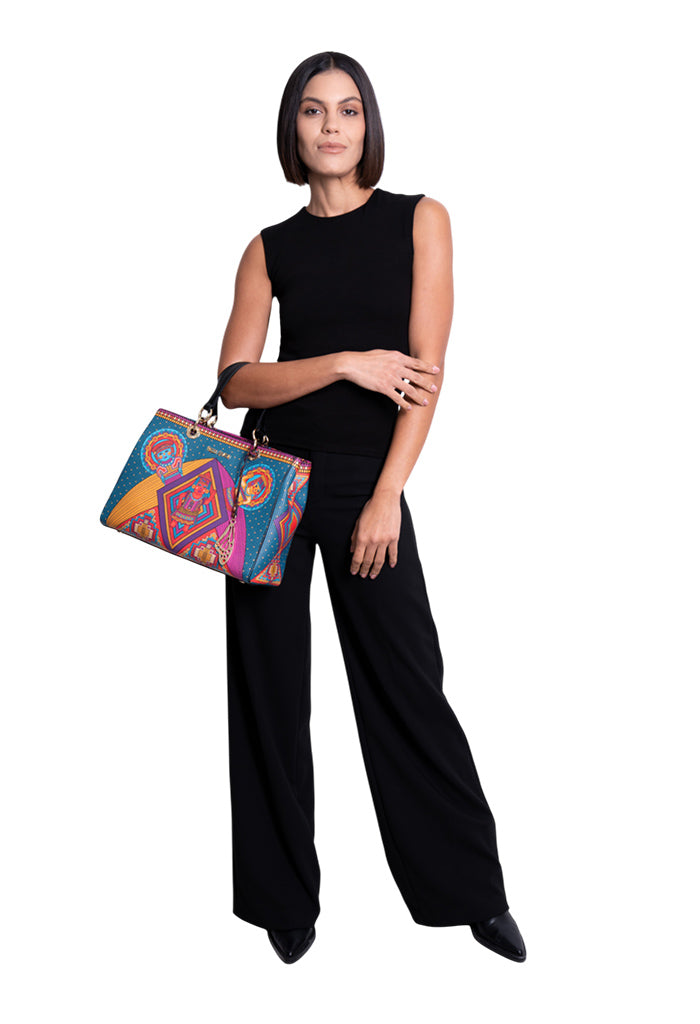 Bolsa Kaxan Saffiano Caritas Sonrientes Veracruz