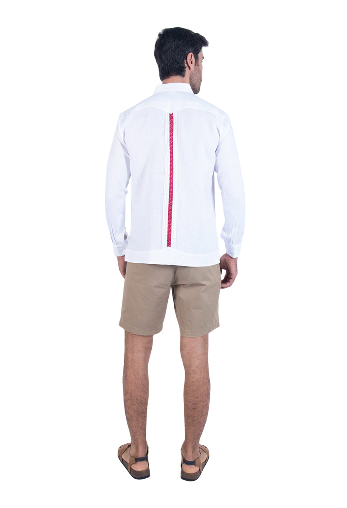 Guayabera Beel Blanca Colibrí