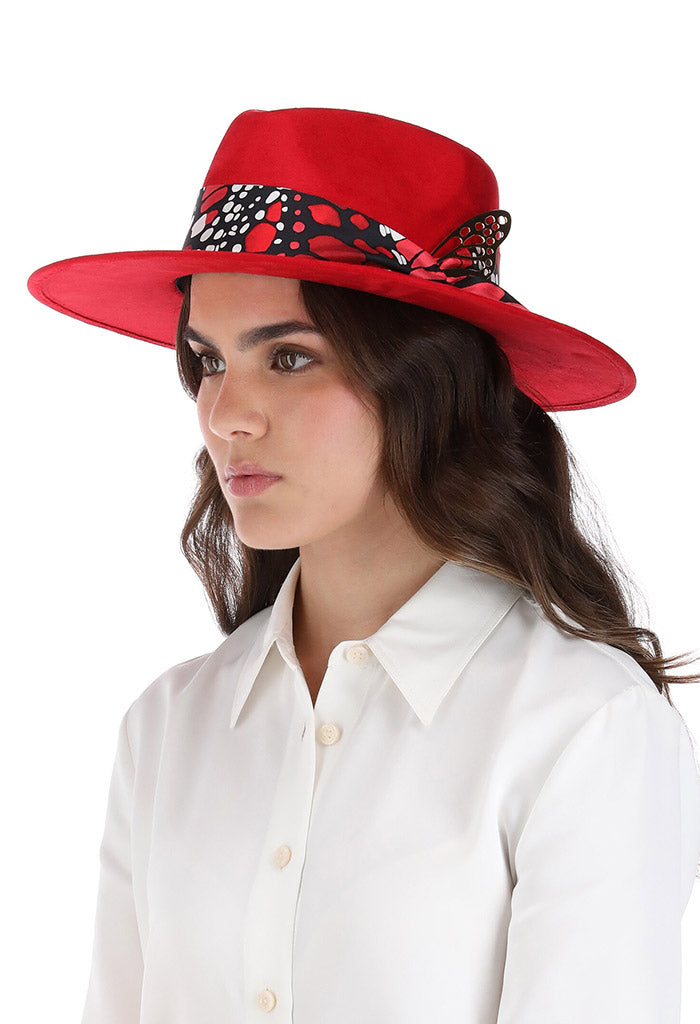 Sombrero Cehuallotl Verde Mariposa Macro