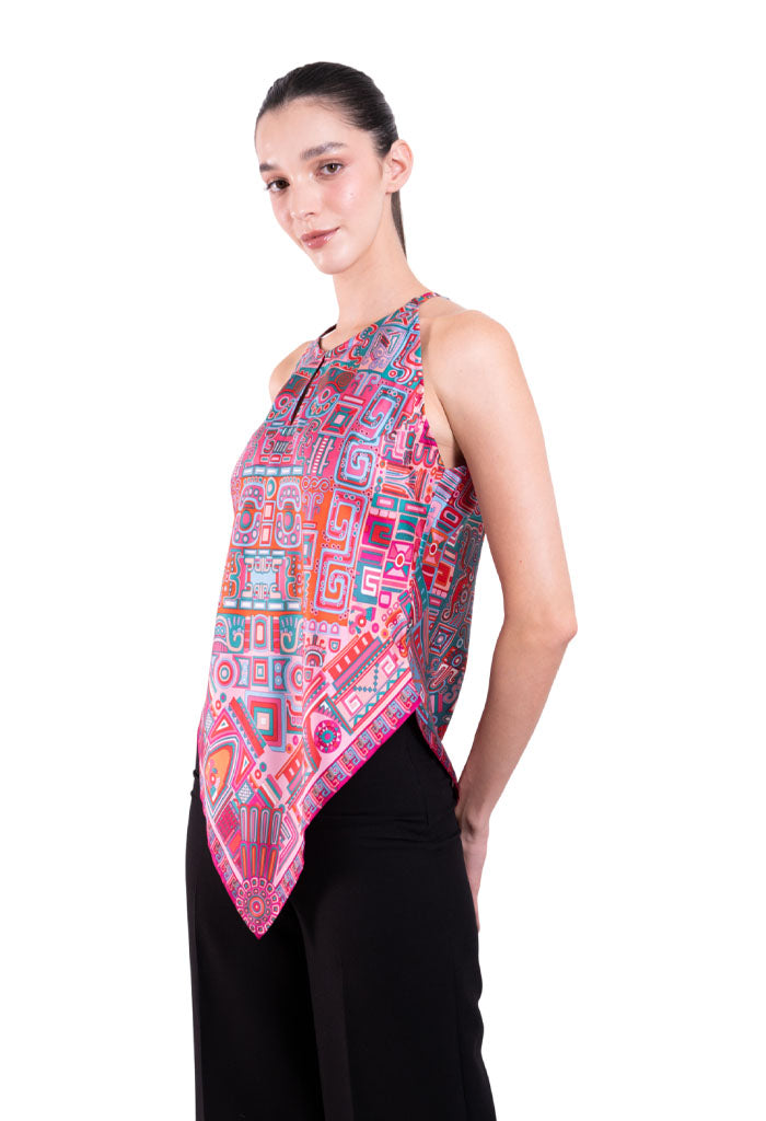 Blusa Cuello Ajustable Ruta Puuc